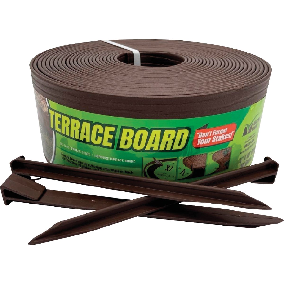 Item 702278, Terrace Board provides a textured, wood grained look to edging.
