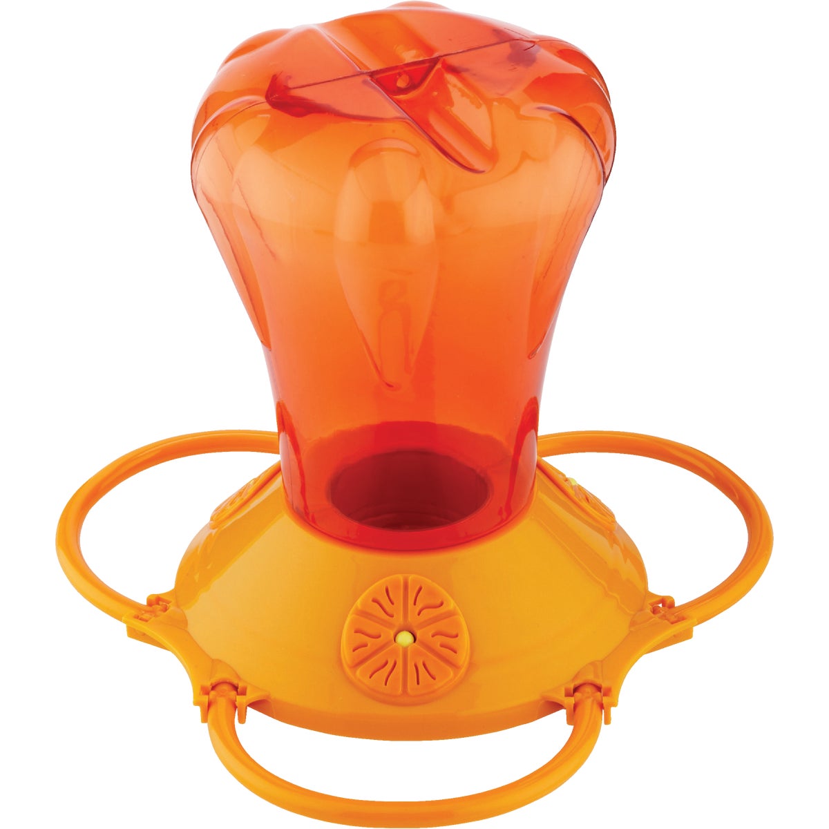 Item 702347, Oriole feeder with patented bee guard. Easy to fill wide mouth bottle.