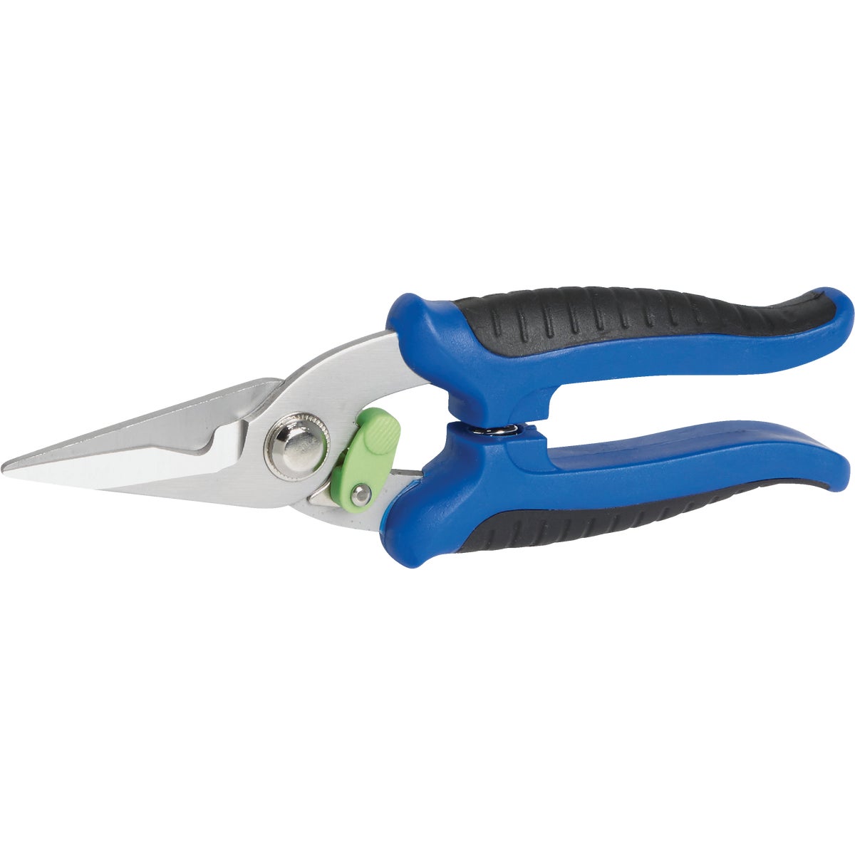 Item 702586, Stainless steel straight blade with 1/2 In. cutting capacity.