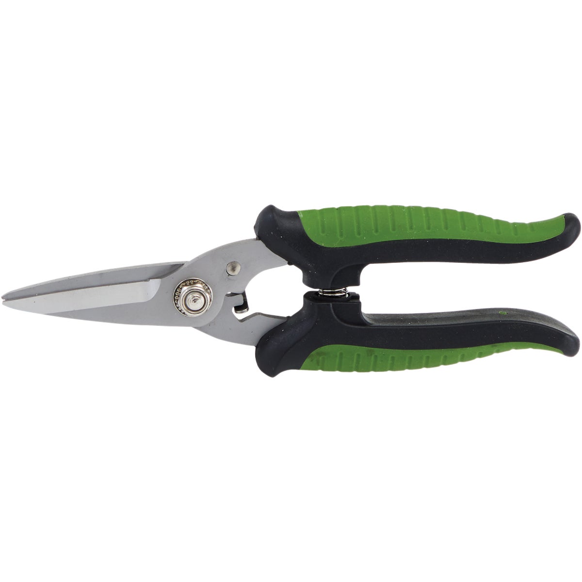 Item 702586, Stainless steel straight blade with 1/2 In. cutting capacity.