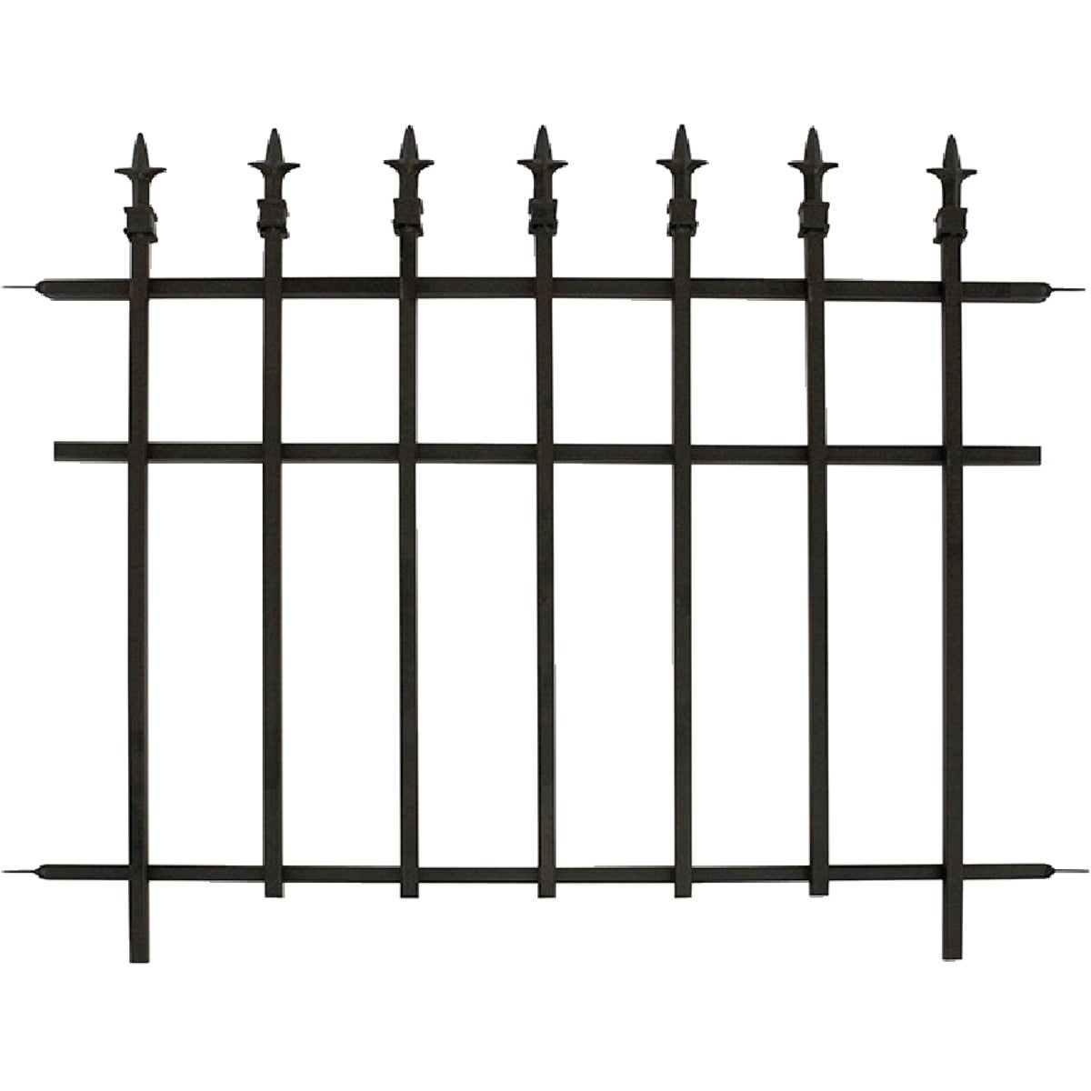 Item 702666, Classic finial decorative sectional fence.
