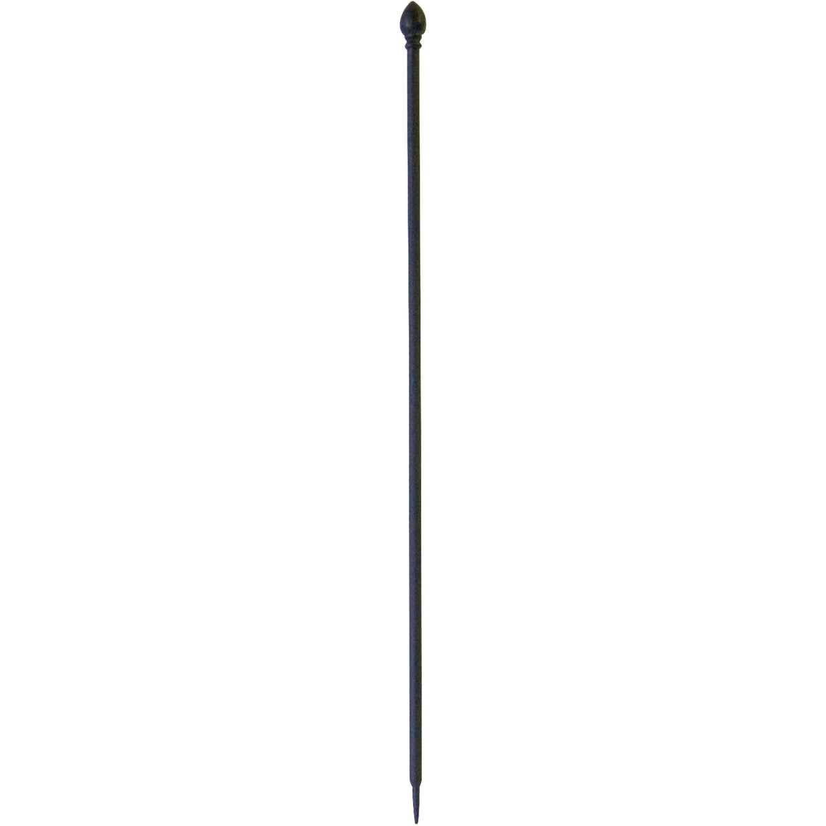Item 702784, Metal garden fence post featuring a durable powder coat finish.