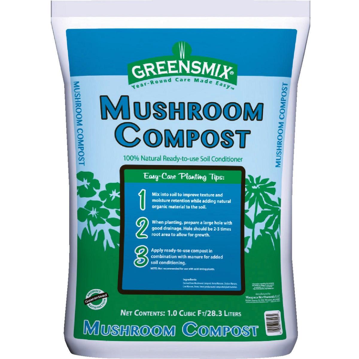 Item 702990, 100% natural ready-to-use soil conditioner; for easy year-round care.