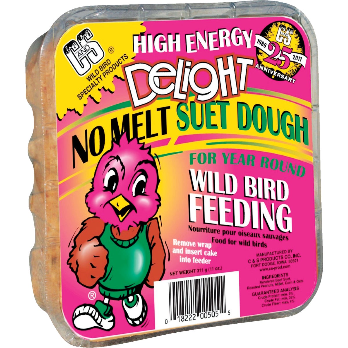 Item 703125, C&amp;S Delight is a No Melt, No Waste, No Mess suet that will attract a 