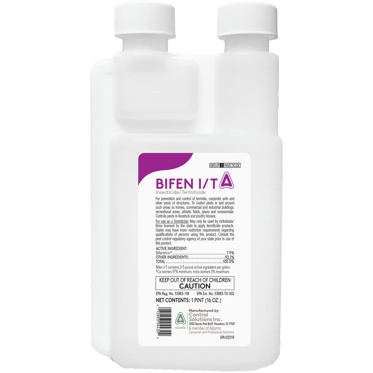 Item 703170, Bifen I/T professional strength termite insecticide.