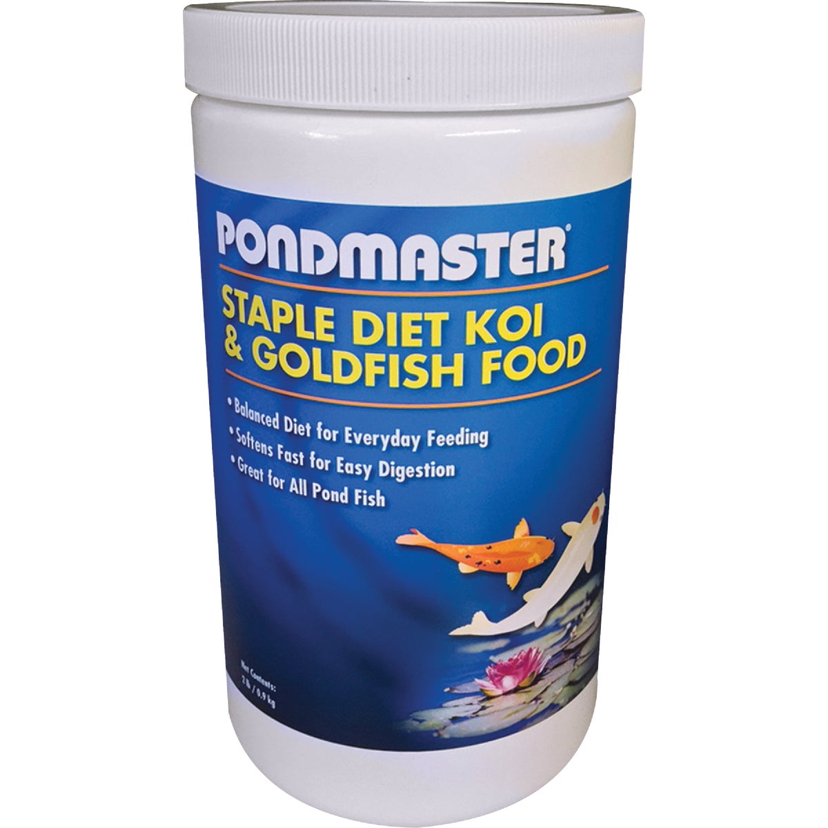 Item 703313, Pond Master fish food is an ideal year round diet for Koi and goldfish.