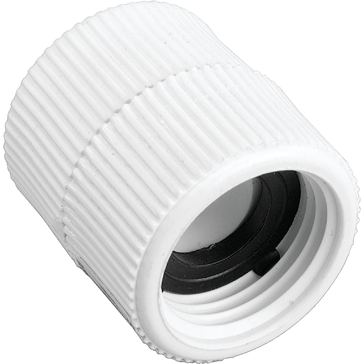 Item 703565, Swivel fitting connects garden to 3/4 In. pipe. High quality construction.