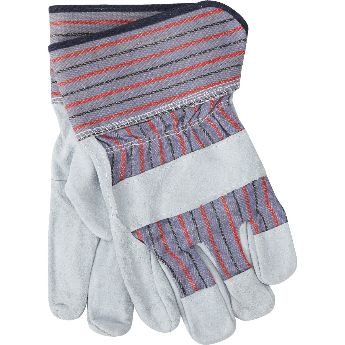 Item 703699, Lightweight suede cowhide, striped cotton back, wing thumb, gunn cut, 