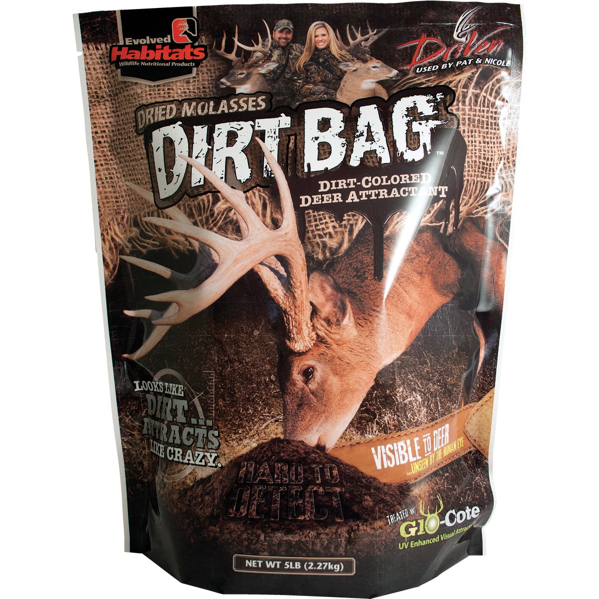 Item 703793, Dirt bag molasses flavored deer attractant.