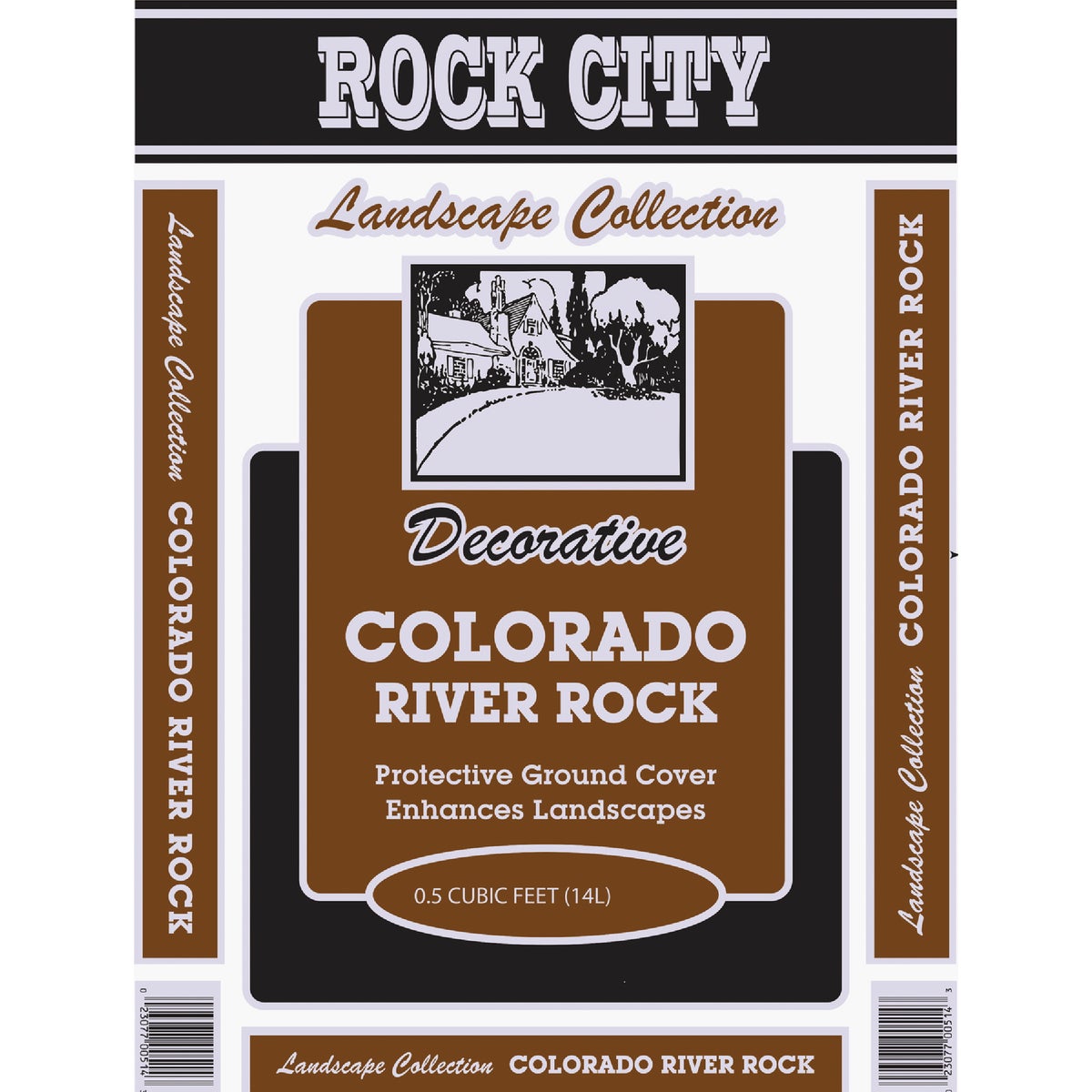 Item 703900, 1-inch multi colored washed river rock.