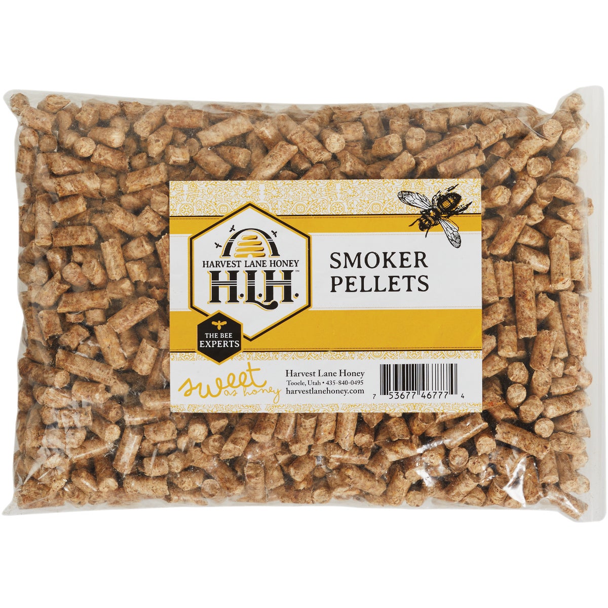 Item 704020, Smoker pellets designed to be used in Harvest Lane Honey smoker.