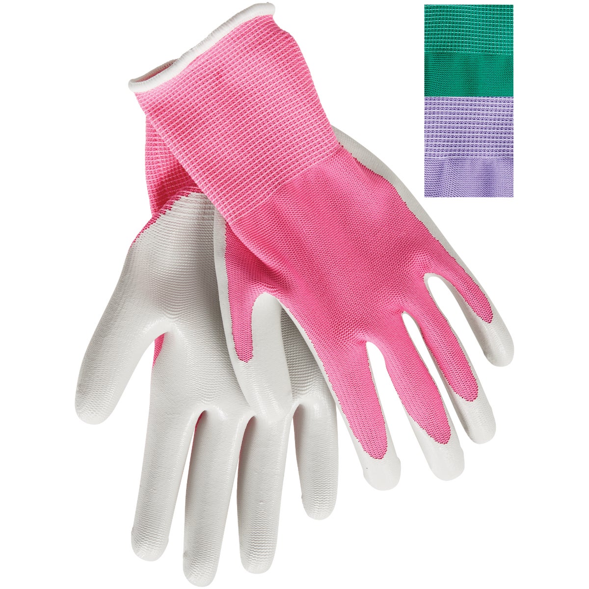 Item 704294, Ladies nitrile knit gardening glove.