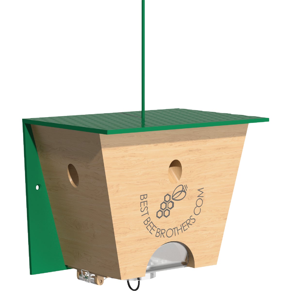 Item 704450, Trap designed to naturally draw carpenter bees in.