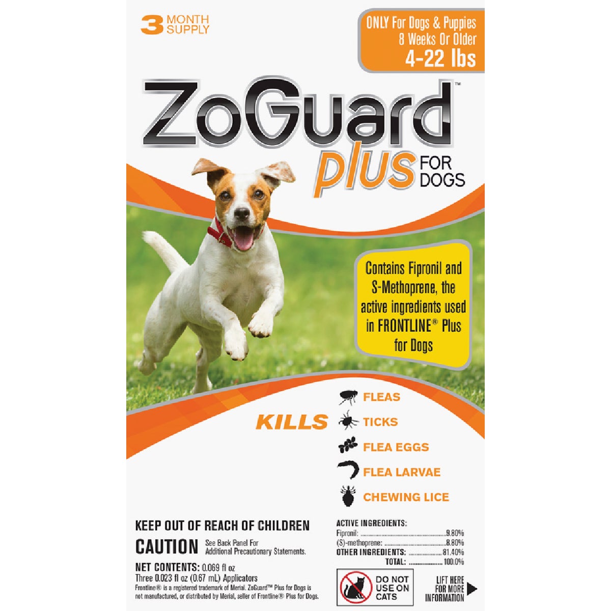 Item 704467, ZoGuard Plus For Dogs protects dogs from the dangerous effects of fleas and