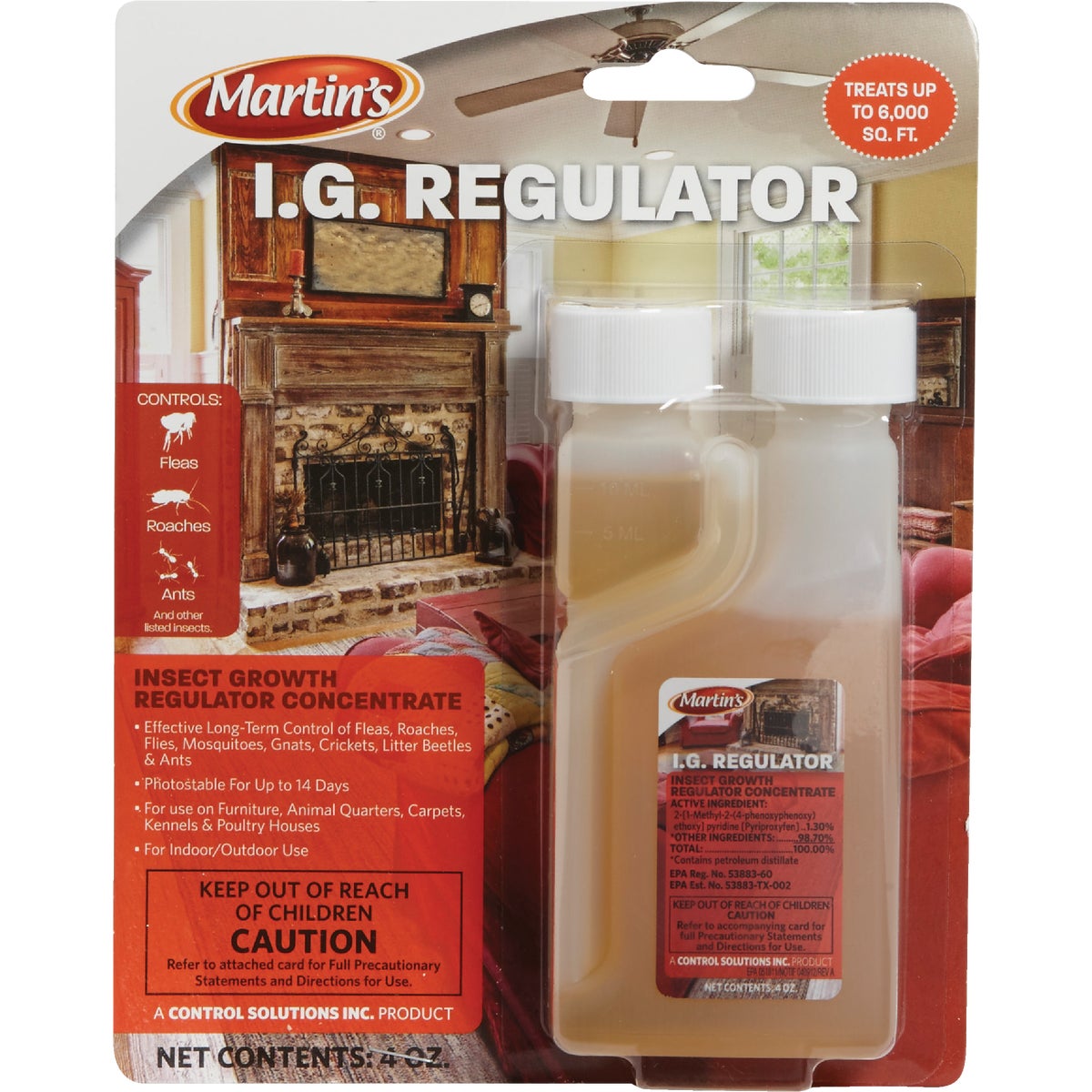Item 704805, Insect growth regulator inhibits reinfestation of fleas for up to 7 months