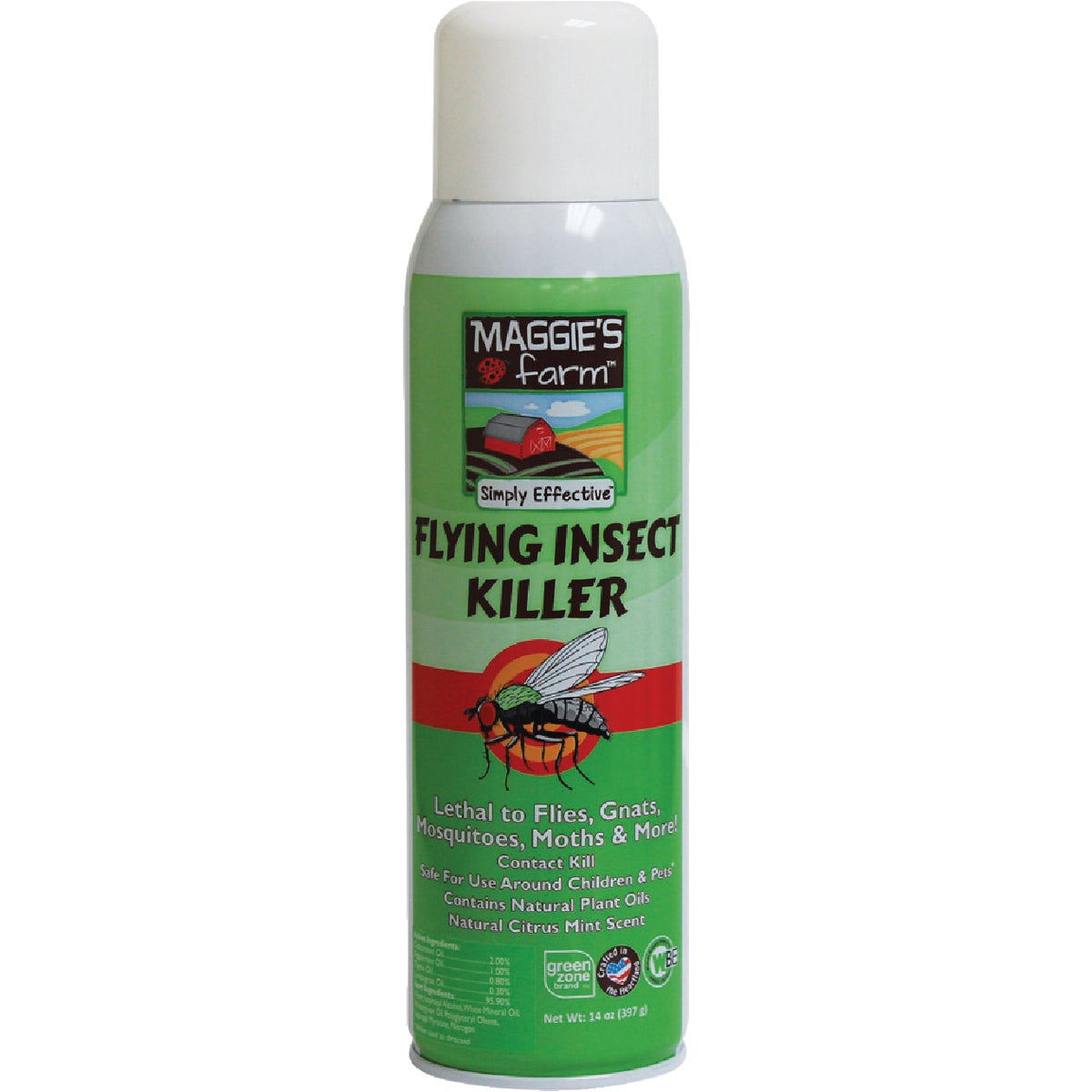 Item 704844, Fast acting aerosol flying insect killer.