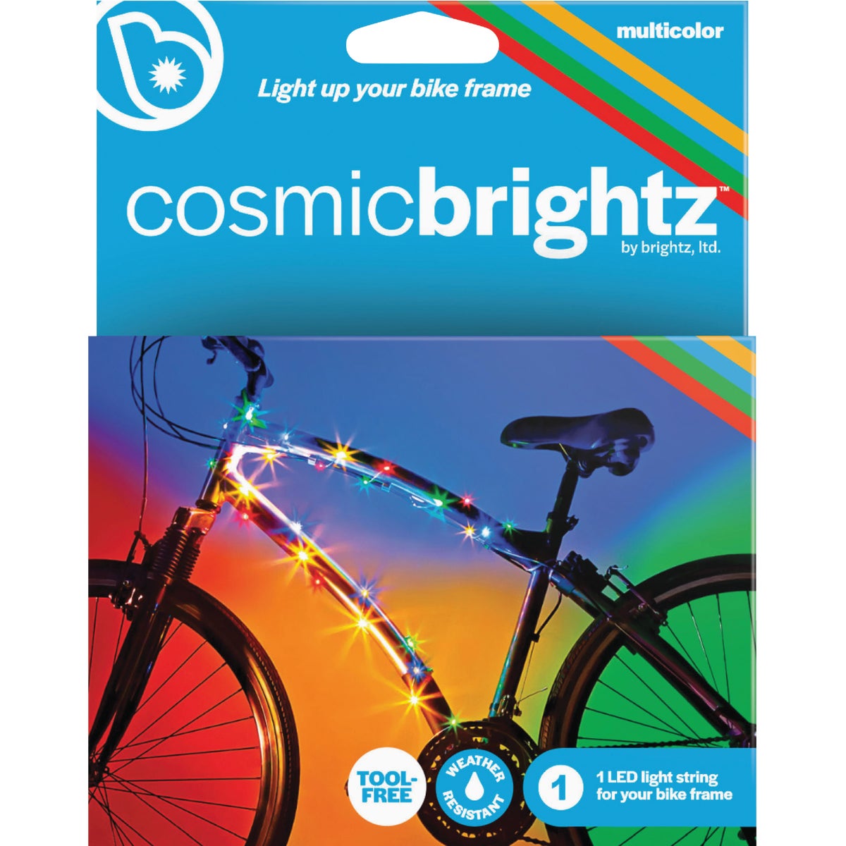 Item 705135, Ideal lights to brighten up your bike frame.