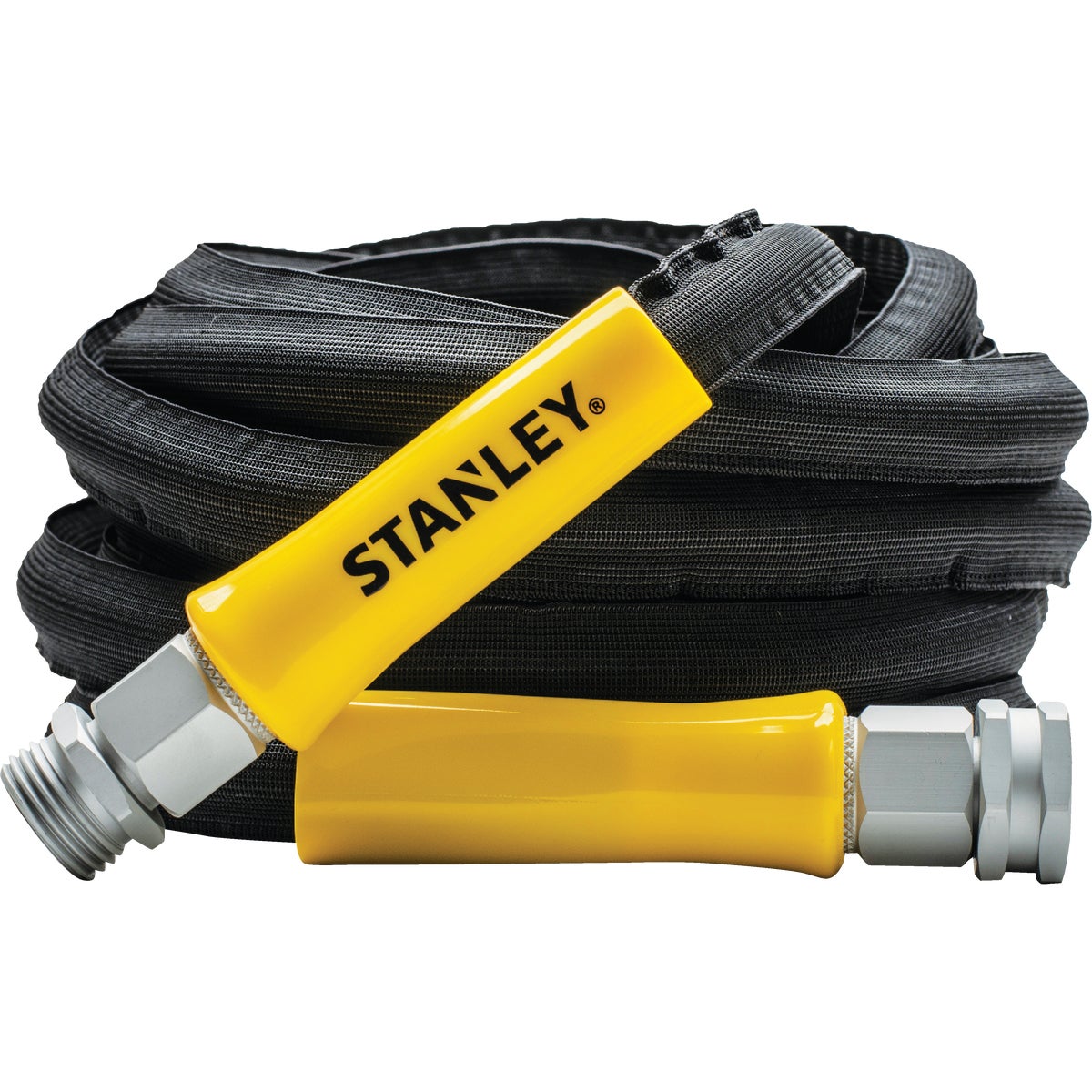 Item 705267, Expandable heavy-duty hose. 25 feet when not in use, expands to 50 feet.