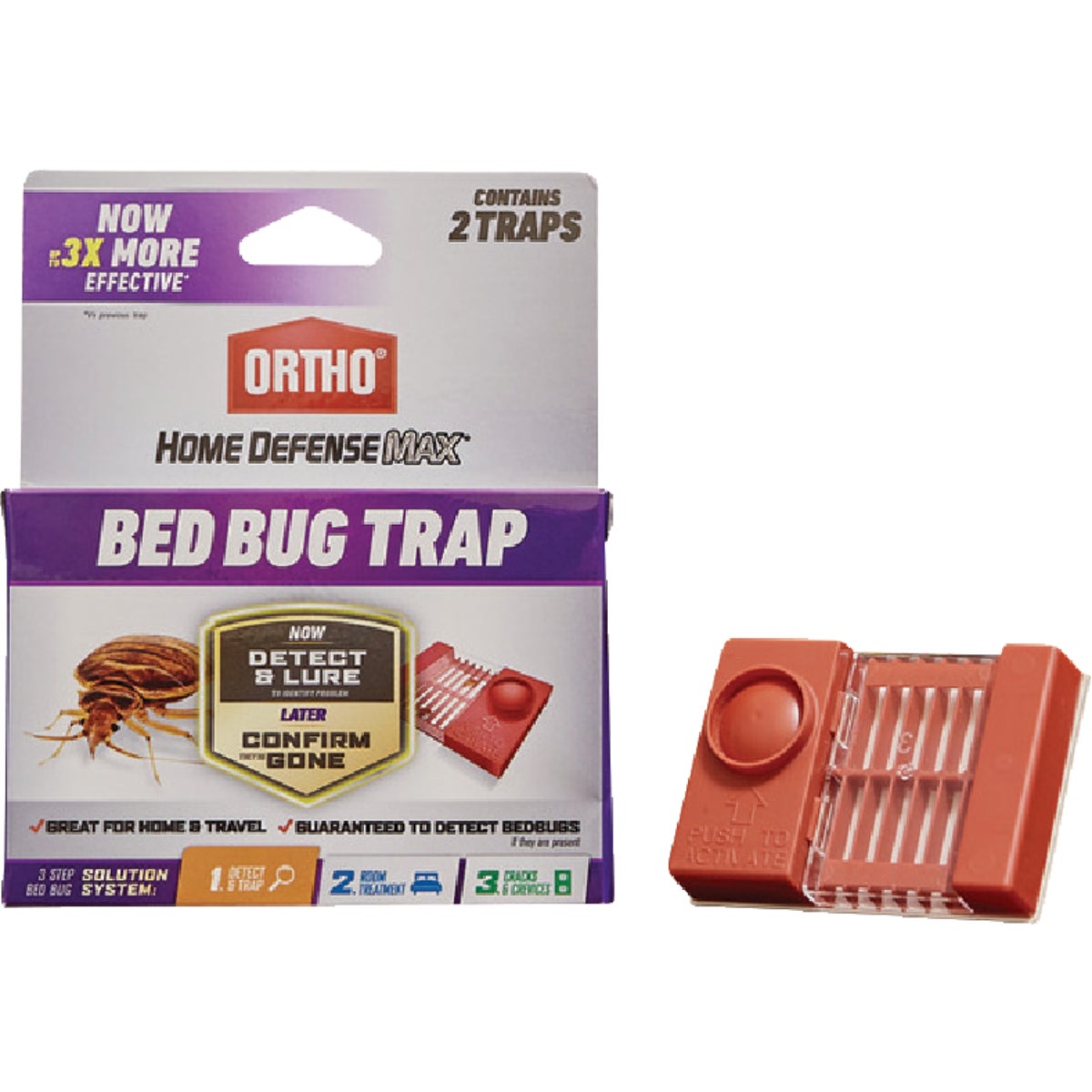 Item 705521, Fast acting bedbug trap. Lure, detect, and trap bedbugs in under an hour.