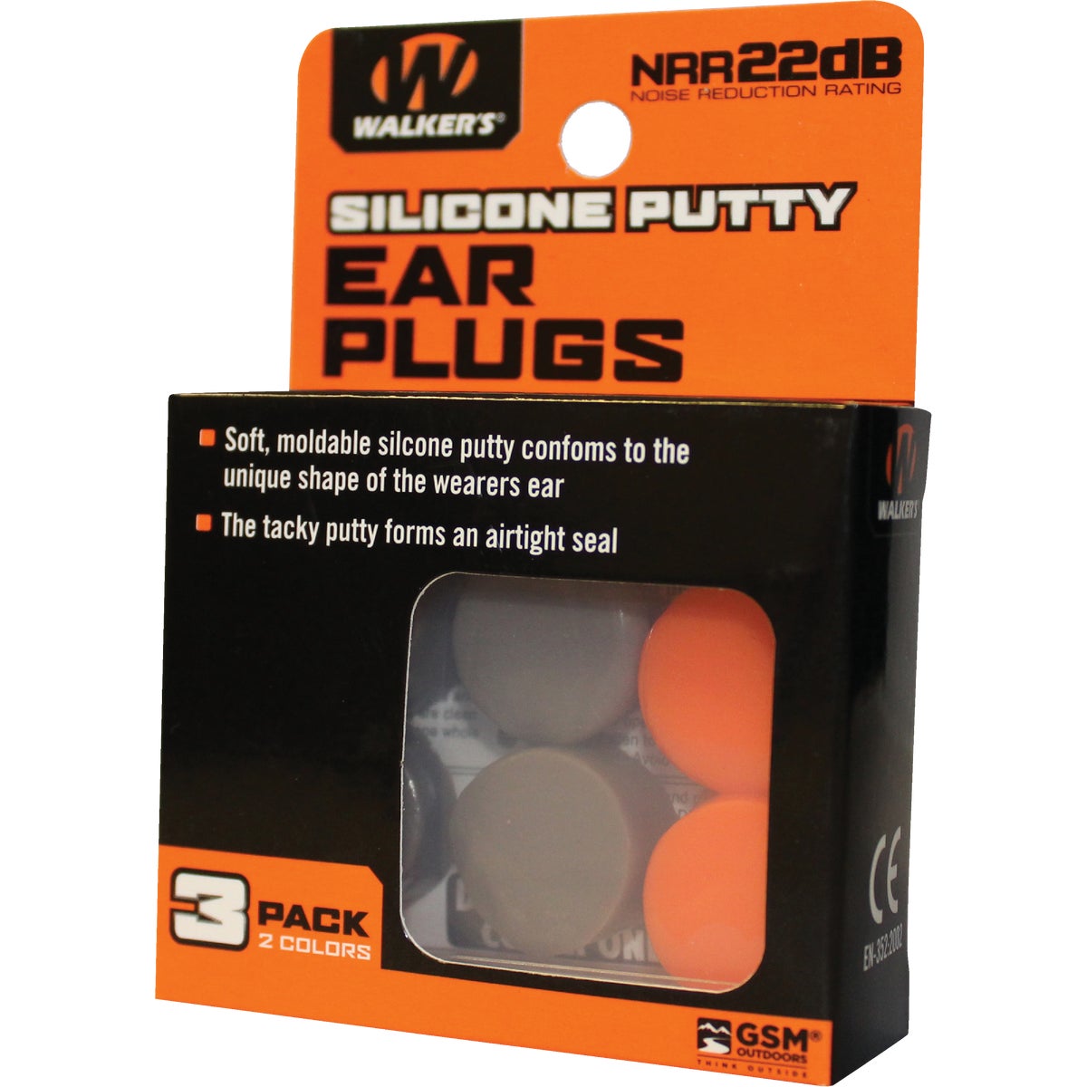 Item 705609, Soft, moldable, silicone putty ear plugs that conform to the shape of the 