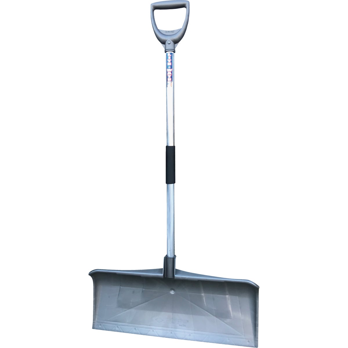 Item 705617, Lite-Wate snow pusher has a 27 In. poly pusher blade and 1.25 In.