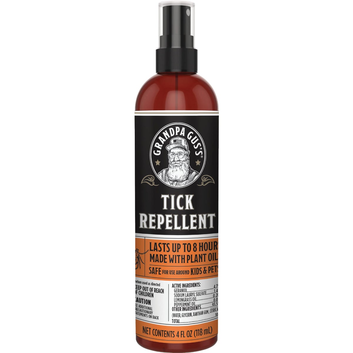 Item 705751, All natural, deet-free tick repellent safe for adults, kids, and dogs.