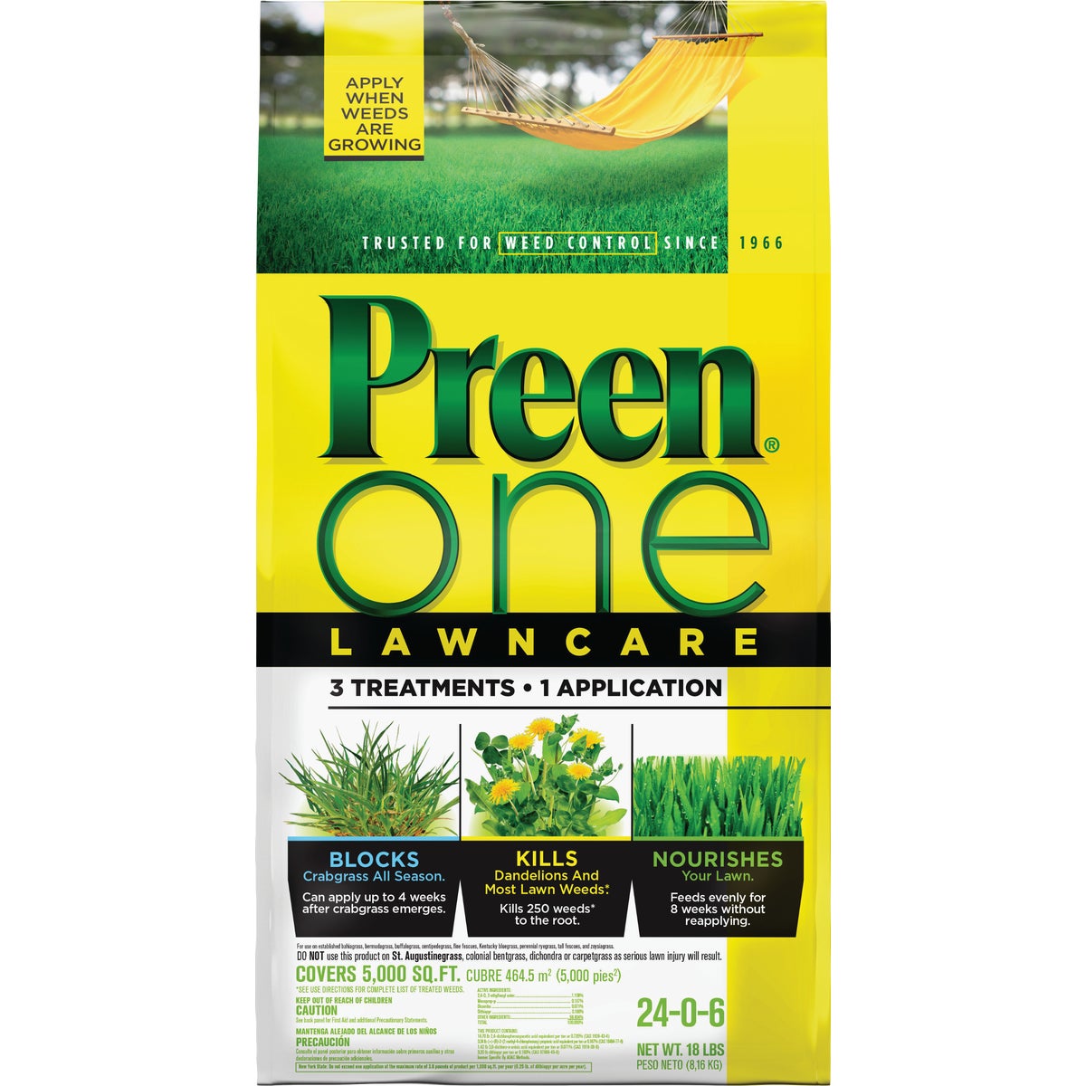 Item 705753, Weed killer with fertilizer provides all you need for weed control in lawns