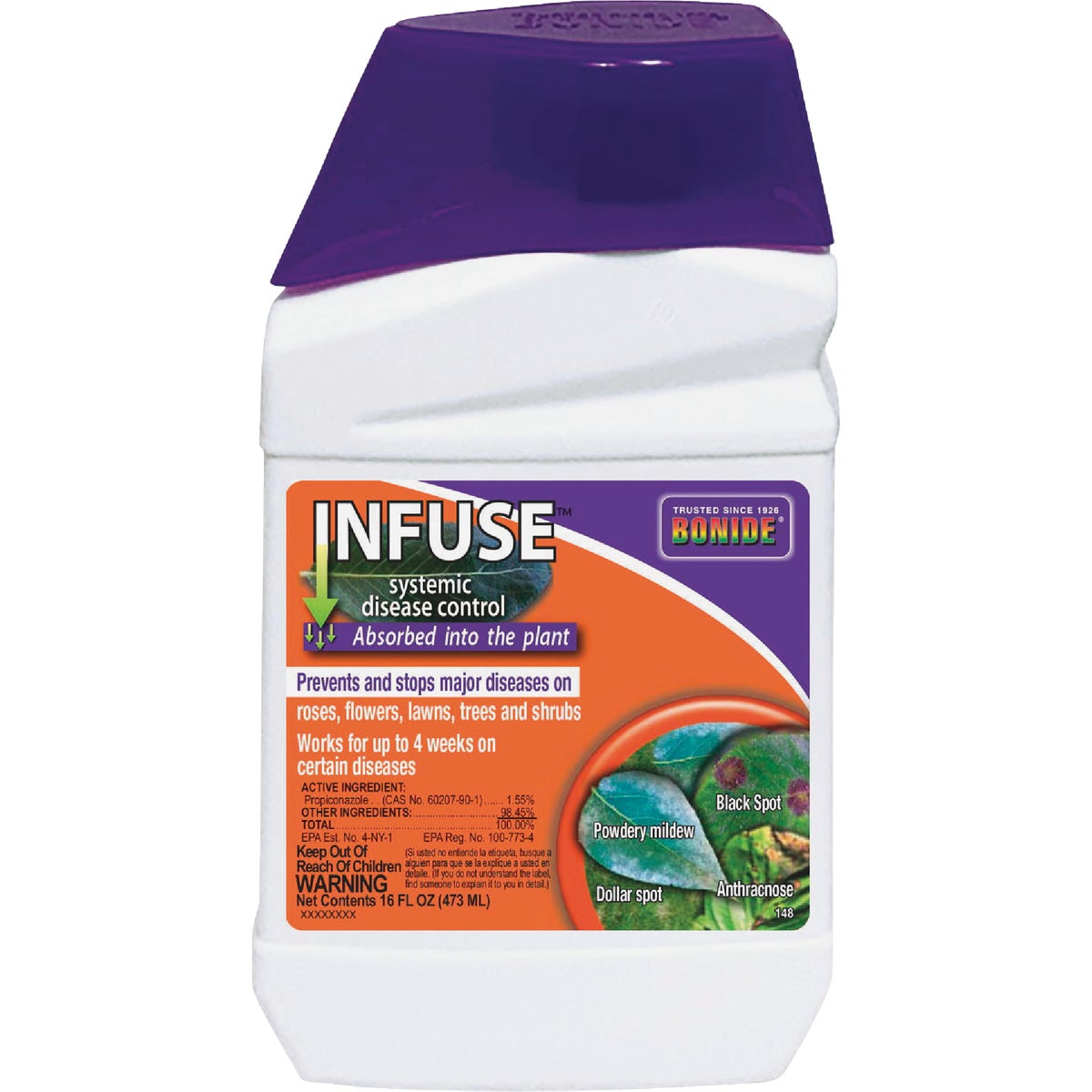 Item 705790, Prevent diseases in your lawn, flowers, trees and shrubs with Infuse 
