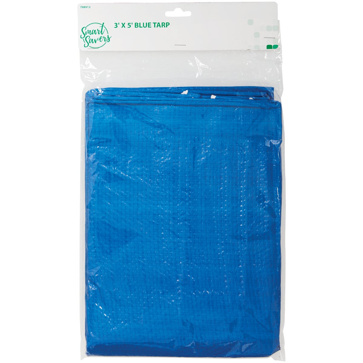 Item 708913, Smart Savers blue tarp. Ideal for a wide variety of applications.