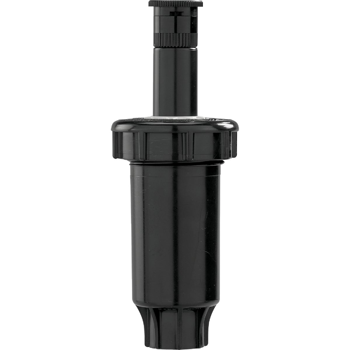 Item 709204, 2 In. 5400 series pop-up sprinkler with plastic nozzle.