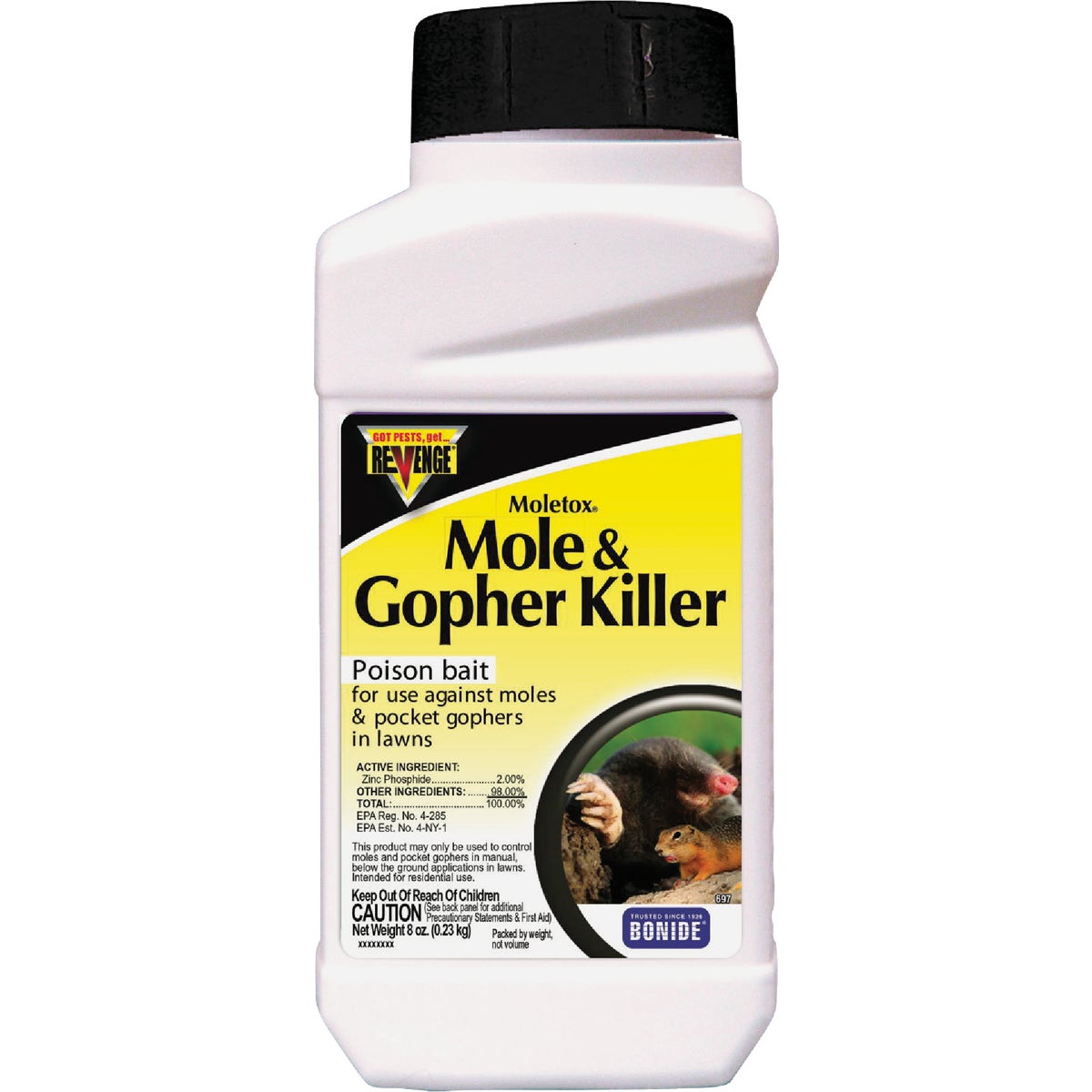 Item 712857, Kill and control moles and pocket gophers in your lawn with Moletox Mole &