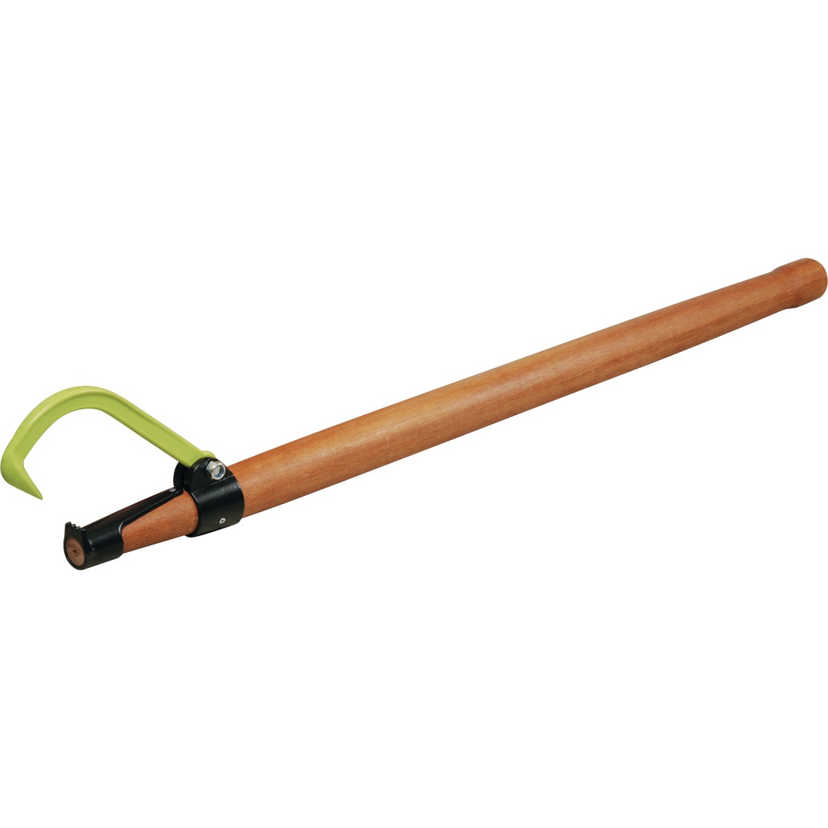 Item 713384, Cant hook has a 1-piece solid 2 In. diameter wood handle.