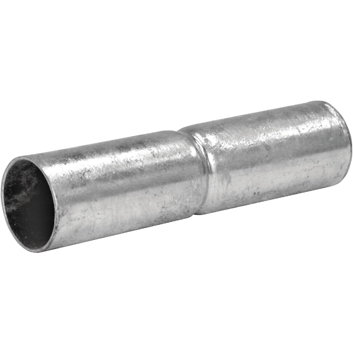 Item 713528, Galvanized top rail sleeve for chain link fence.