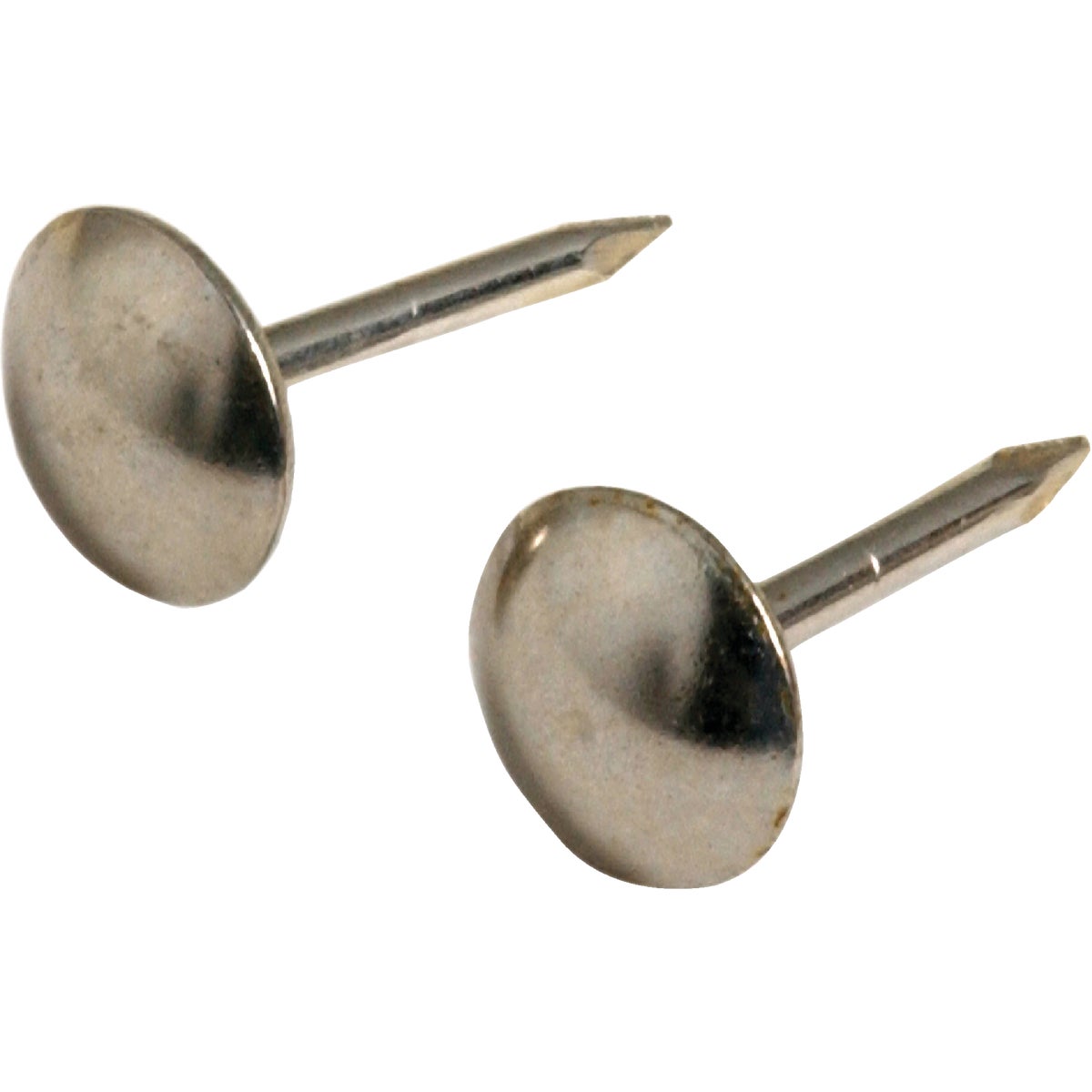 Item 720223, Nickel-Plated Round Head Furniture Nails can be used to trim furnishings 