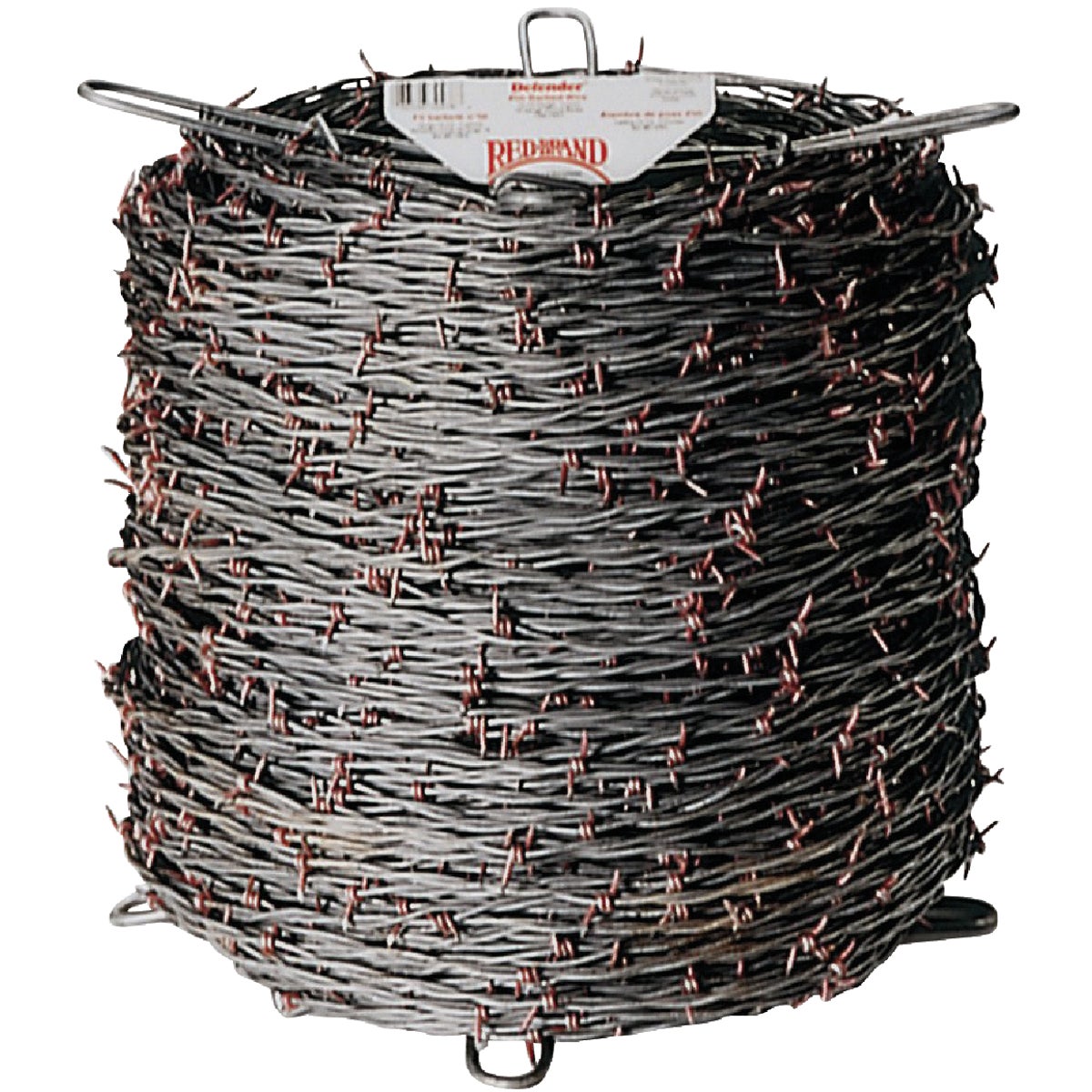Item 720928, Galvanized double wire with barbs designed for security and containment.