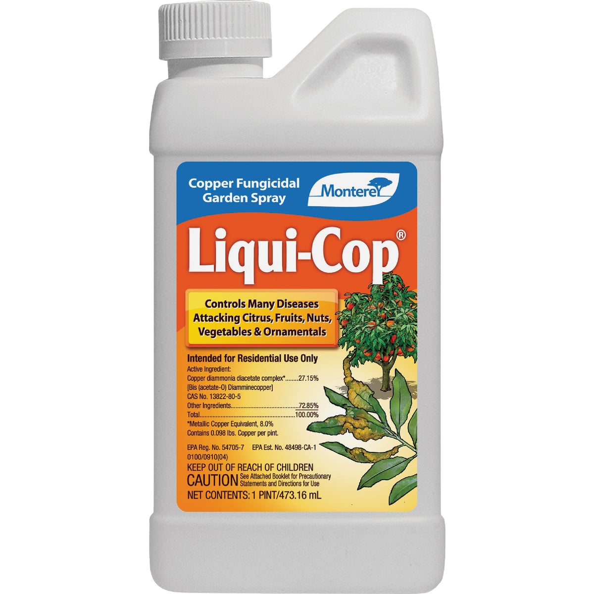 Item 727419, Liquid copper fungicide spray for disease prevention.