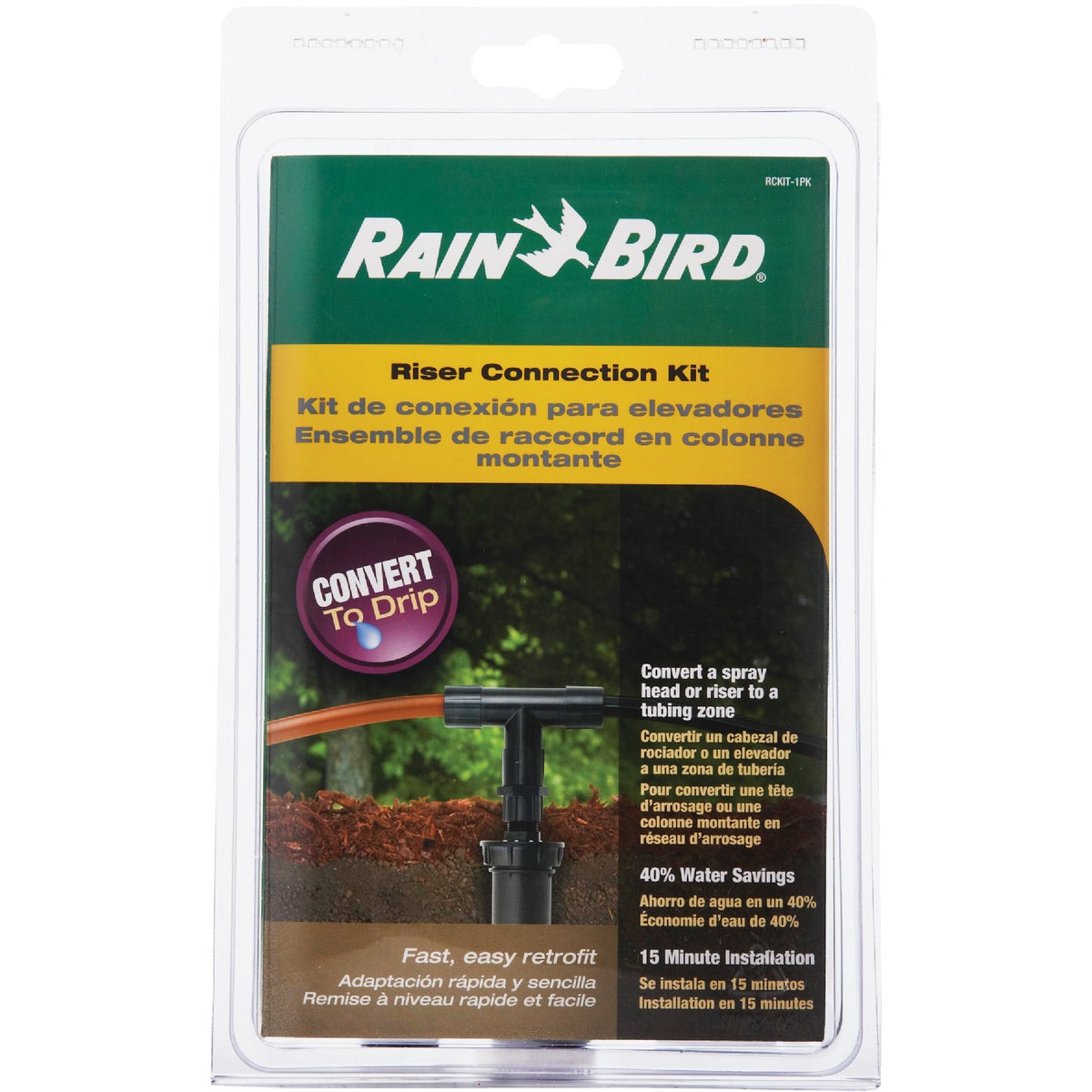 Item 729253, Convert a Rain Bird 1800 series spray head or a riser to a tubing zone.