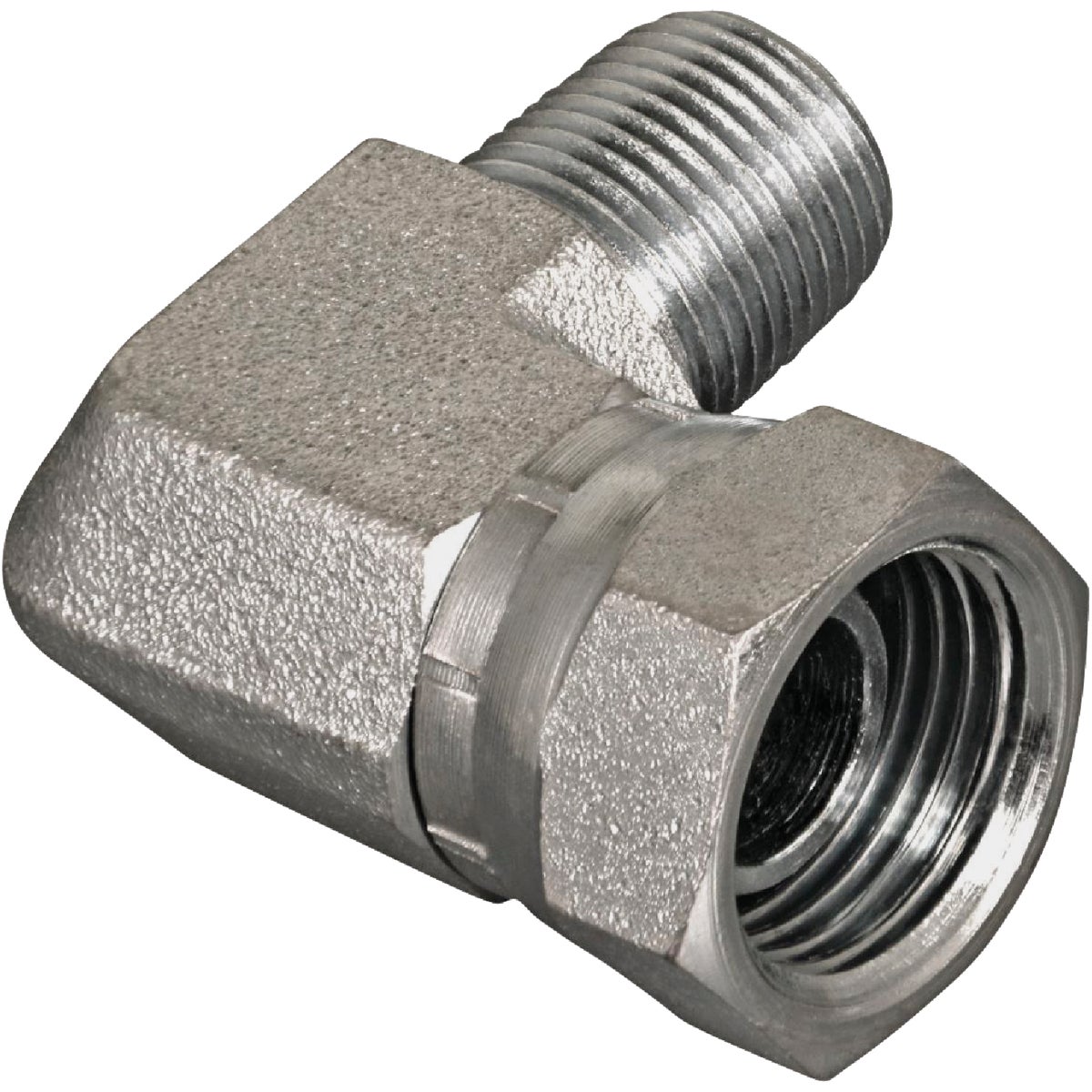 Item 733489, 90-degree hydraulic hose adapter.