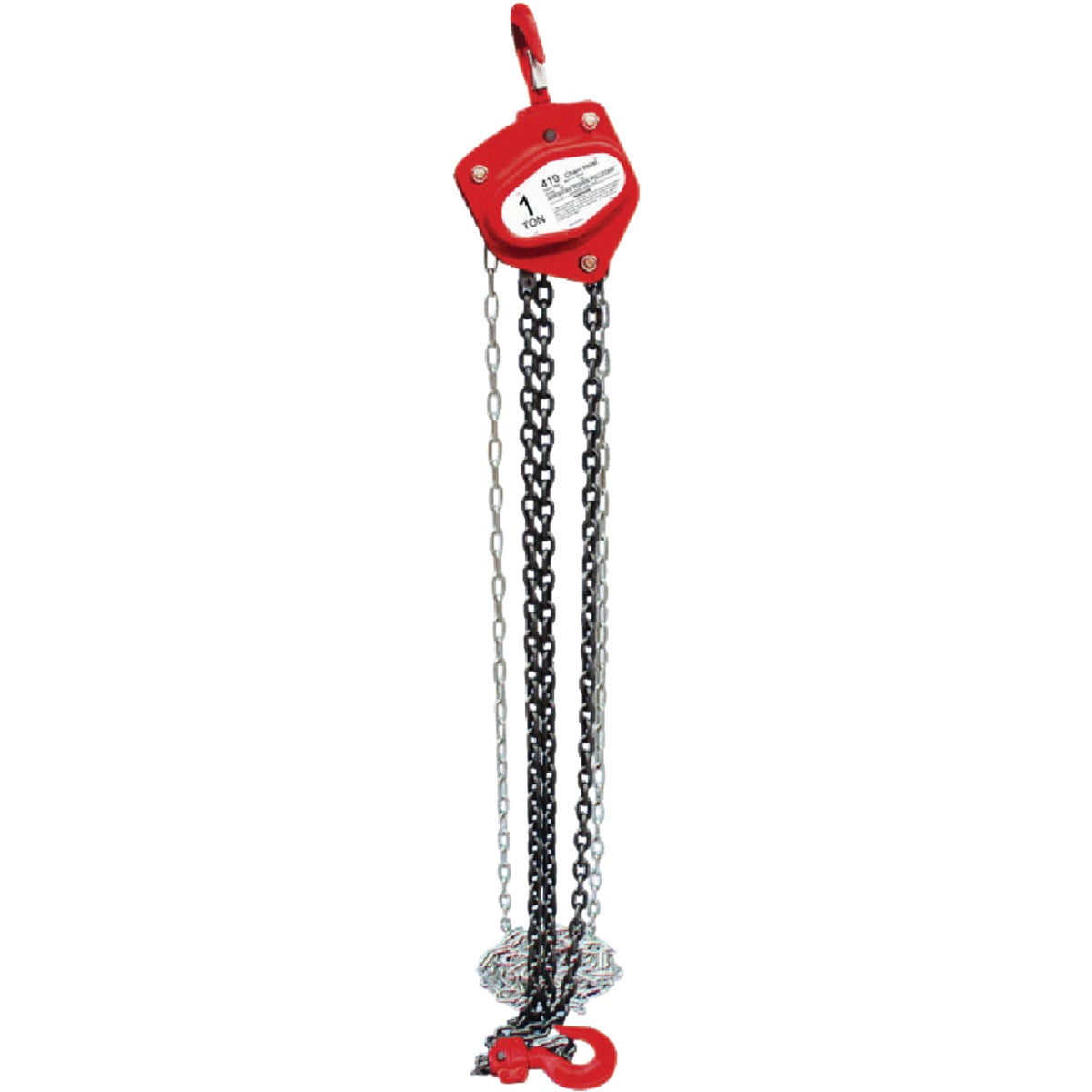 Item 737838, Chain block hoist.