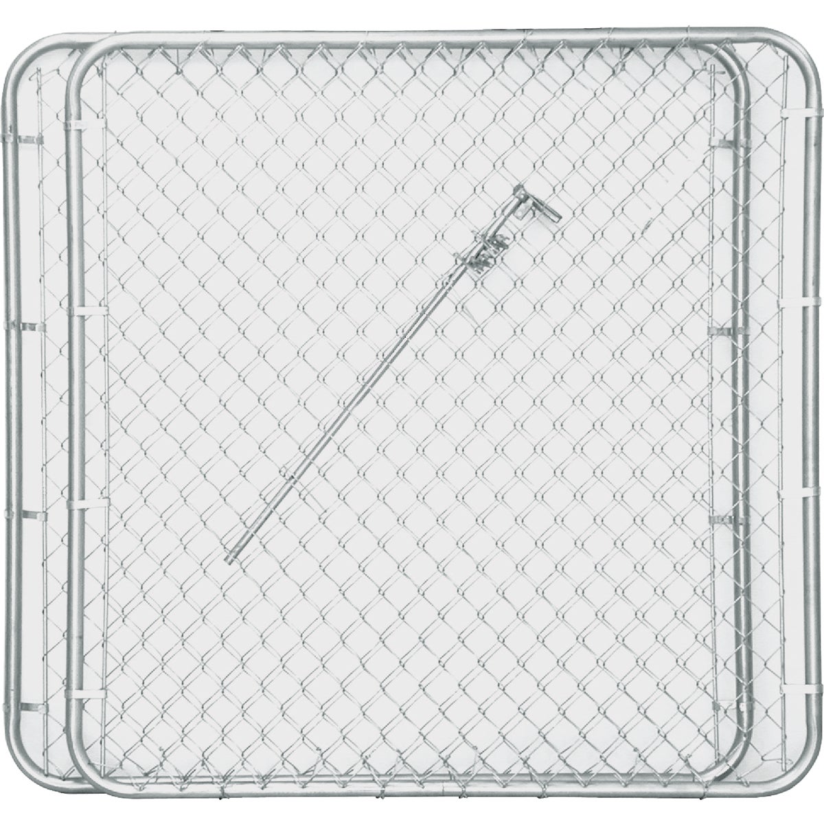 Item 737937, 1-3/8-inch galvanized chain link gate. Consists of 2 panels.