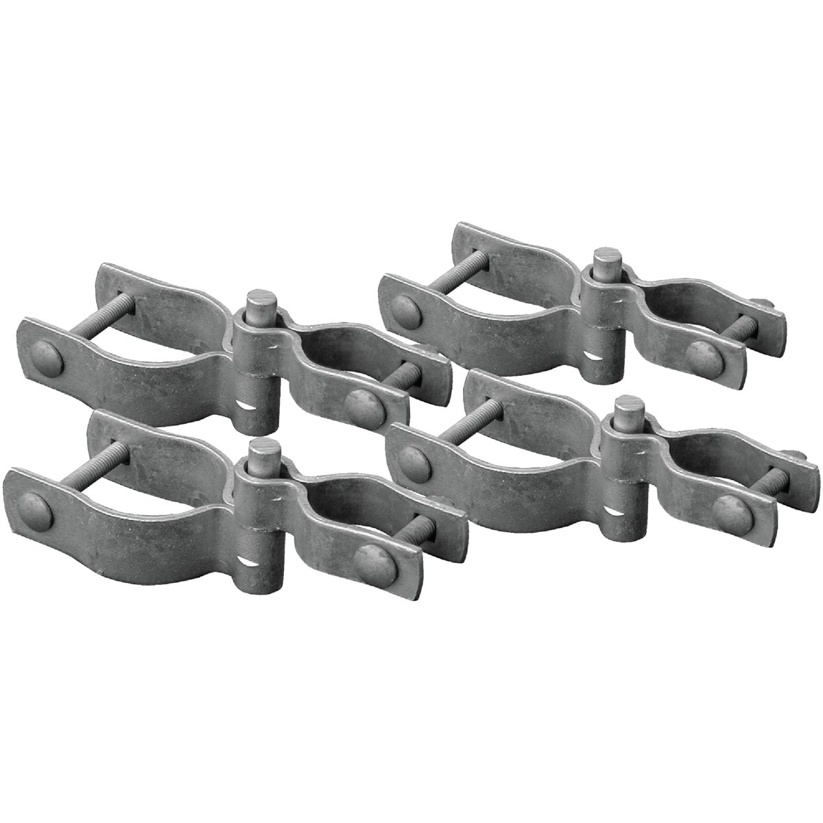 Item 737944, Double drive gate hardware set. Galvanized pressed steel.