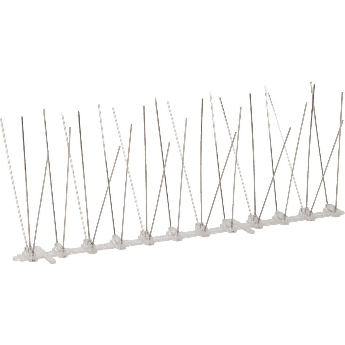 Item 738903, Stainless steel bird spikes kit includes (10) 1-foot strips.