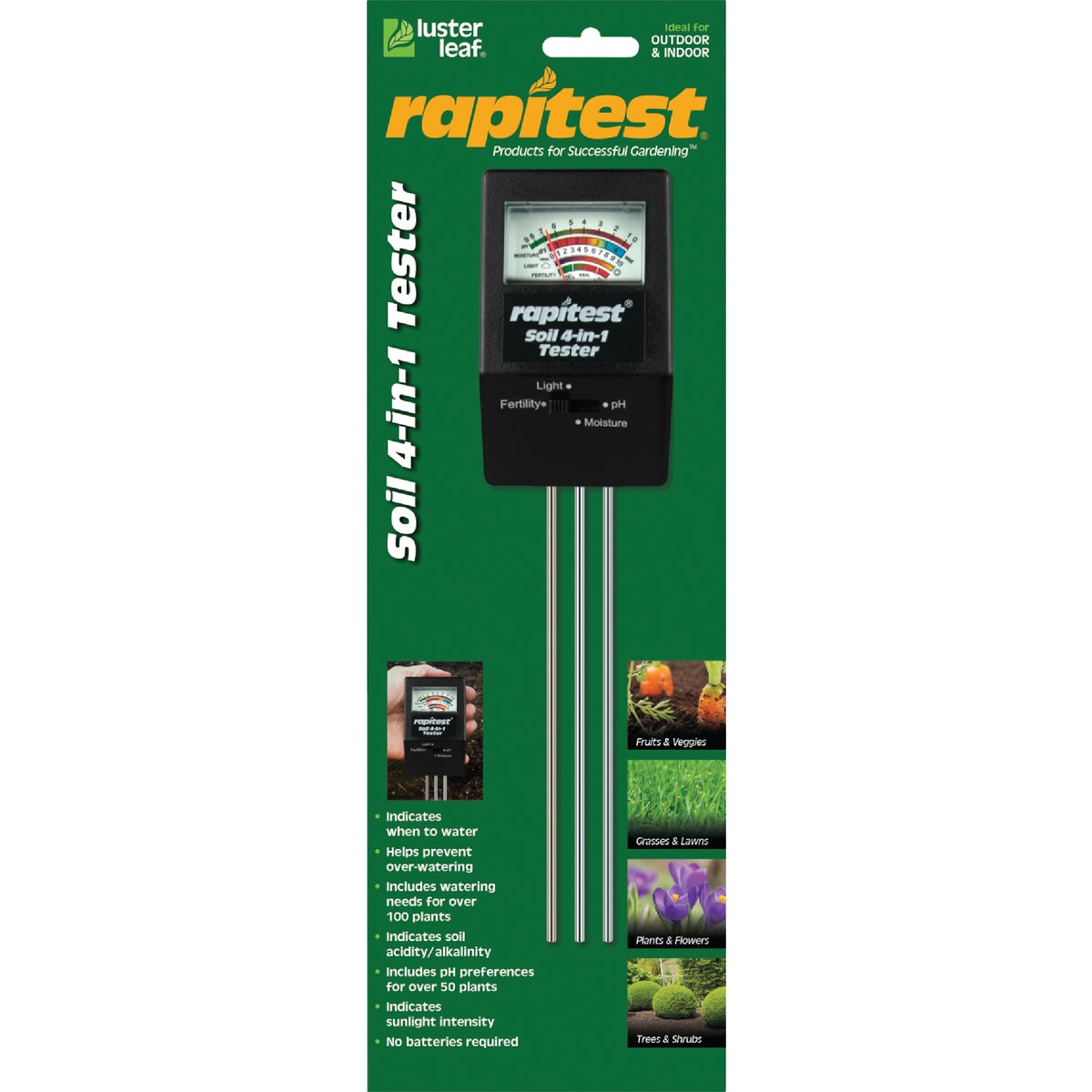 Item 739245, 1 tester to help provide a healthy growing environment for all plants.