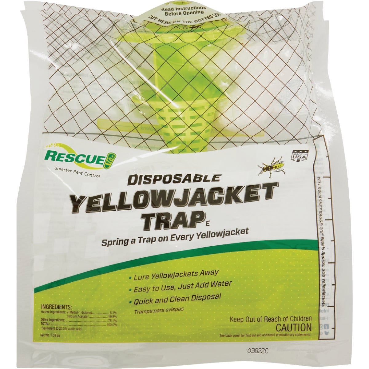 Item 740067, Yellow jacket trap for areas in the Eastern and Central time zones.