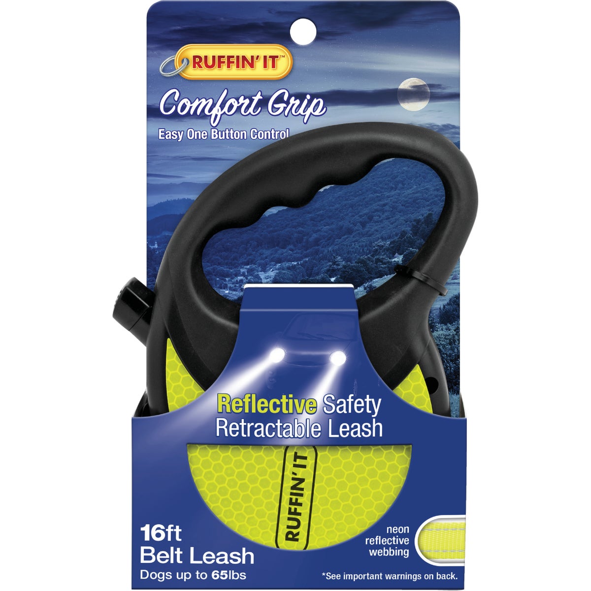 Item 743335, Reflective safety retractable leash.