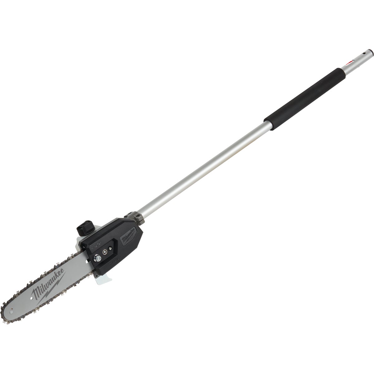 Item 745300, The M18 FUEL QUIK-LOK 10" Pole Saw Attachment is powered by the M18 FUEL 