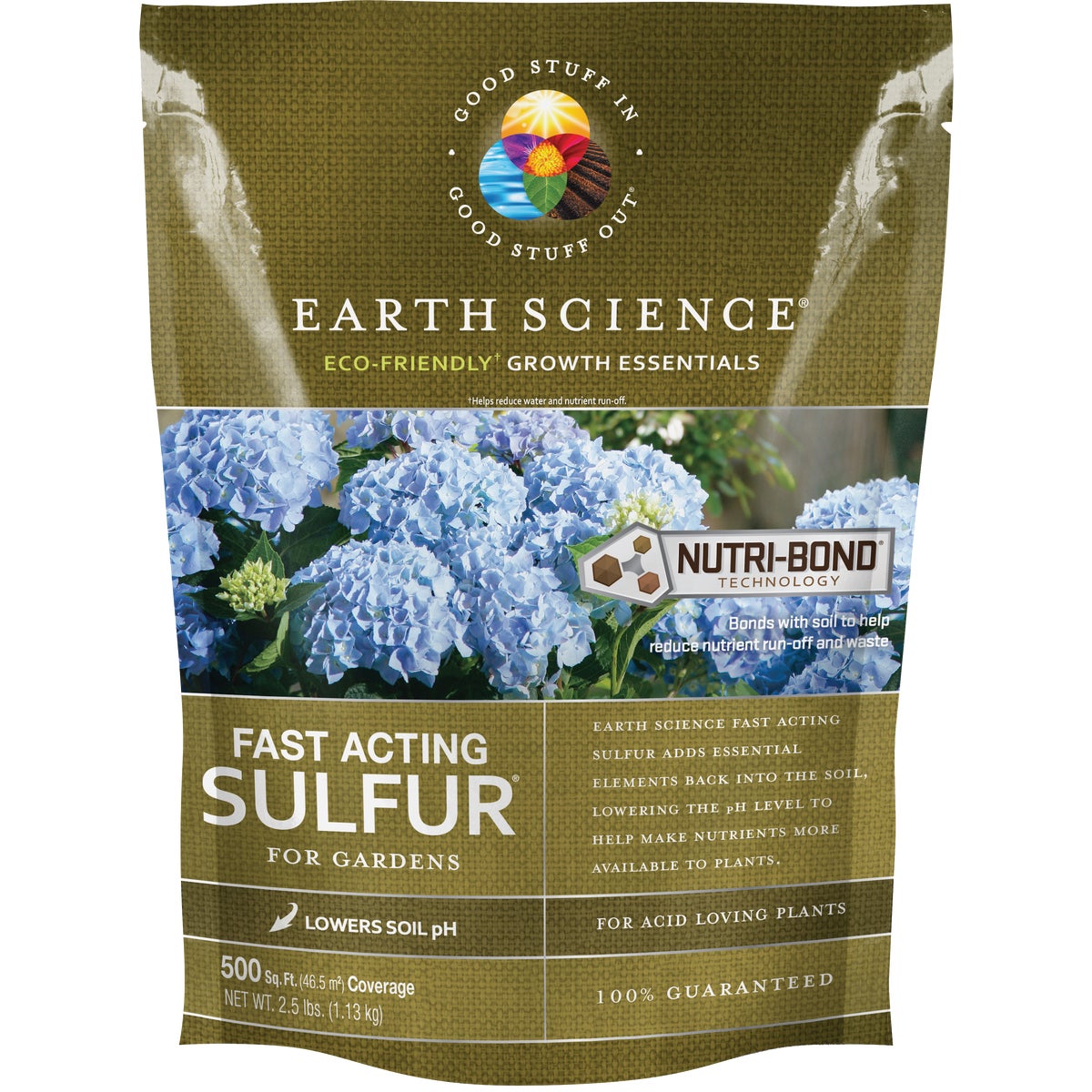 Item 754385, Fast acting sulfur goes to work quickly to lower soil pH.