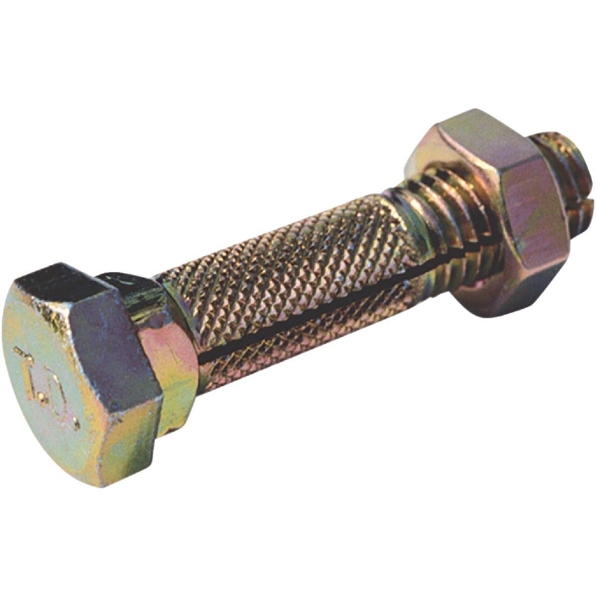 Item 755443, Slotted bolt with nut.