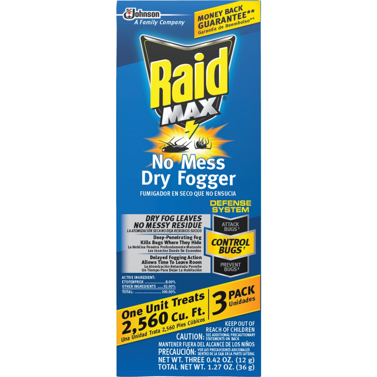 Item 756284, Raid Fumigator creates a deep-penetrating fog that flushes bugs out from 