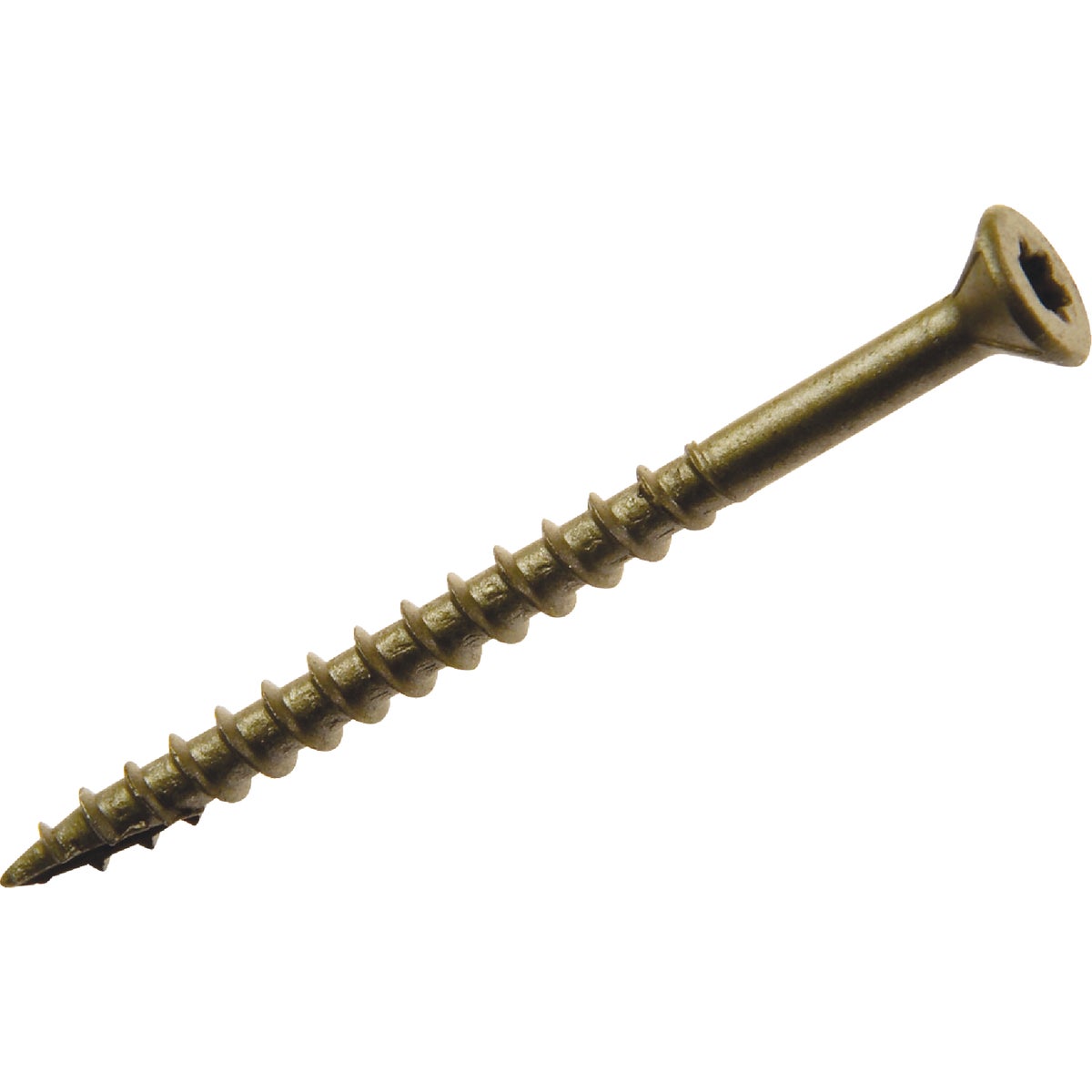 Item 758390, Gold exterior screw - 6-lobed, star drive provides quick bit engagement and